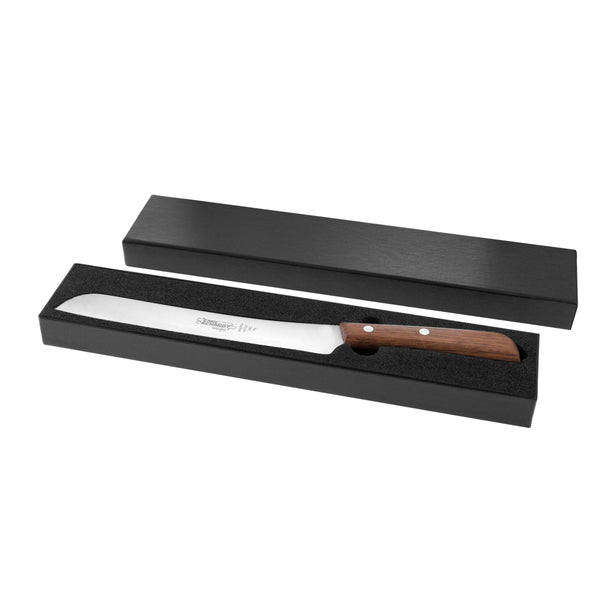 Schwedenmesser mit Wellenschliff, Holzgriff