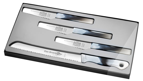 4er Set Brot- und Brötchenmesser ZIRRUS