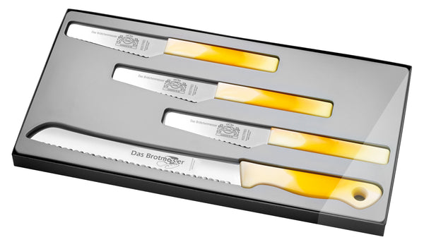 4er Set Brot- und Brötchenmesser ZIRRUS