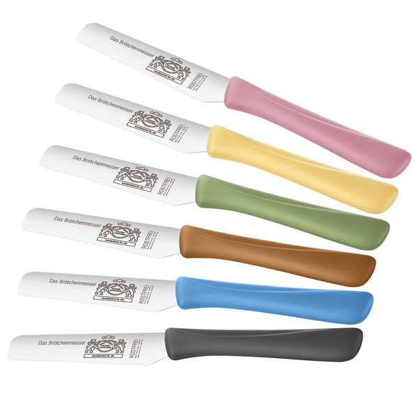 Brötchenmesser mit Microwellenschliff – Pastell